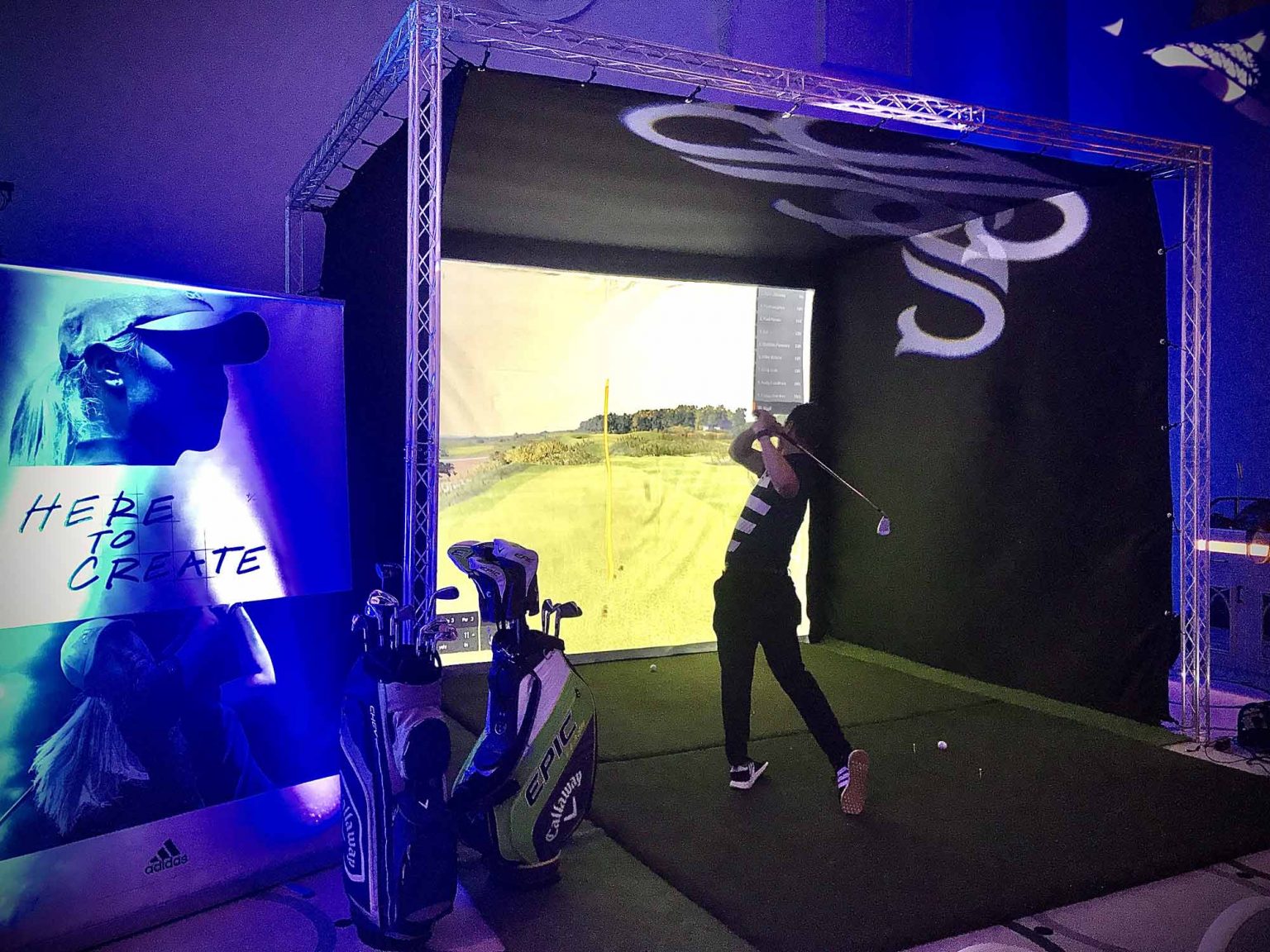Golf Simulator Hire Experience the worlds best courses indoors or out.